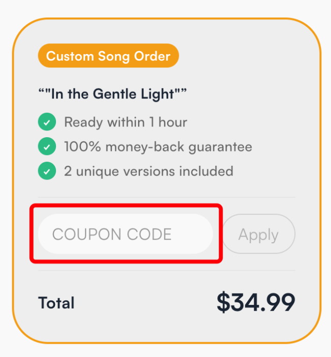 Where to enter Songoven promo code How to use Songoven promo code