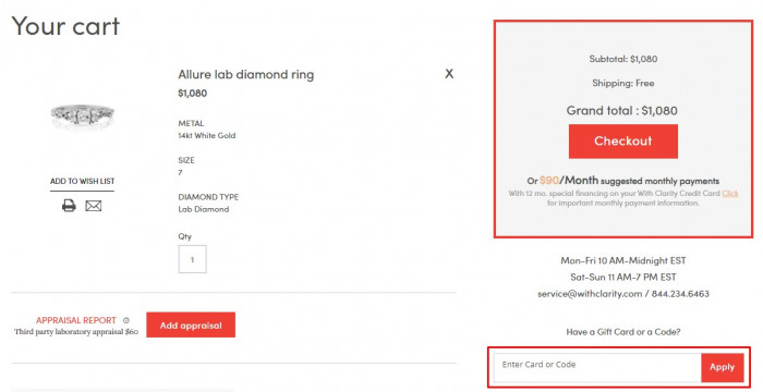 Where to enter With Clarity promo code How to use With Clarity promo code