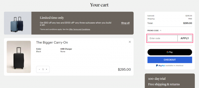 Where to enter AWAY promo code How to use AWAY promo code