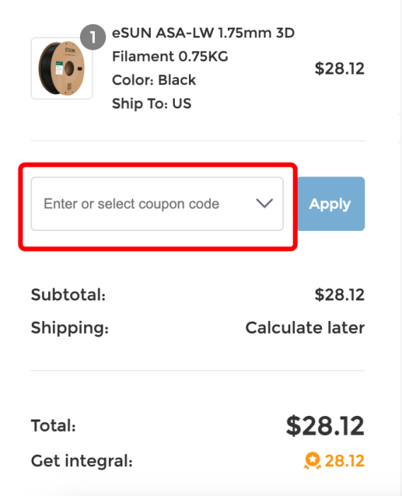 How to use eSUN promo code