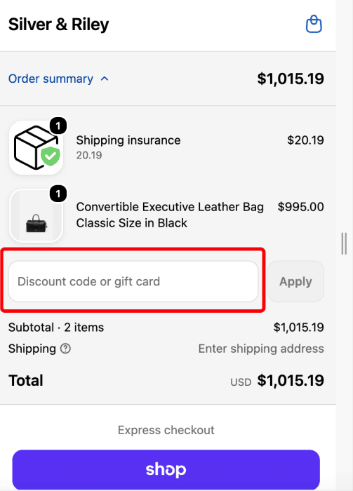 Where to enter Silver & Riley promo code How to use Silver & Riley promo code
