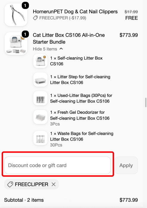 Where to enter homerunPET promo code How to use homerunPET promo code