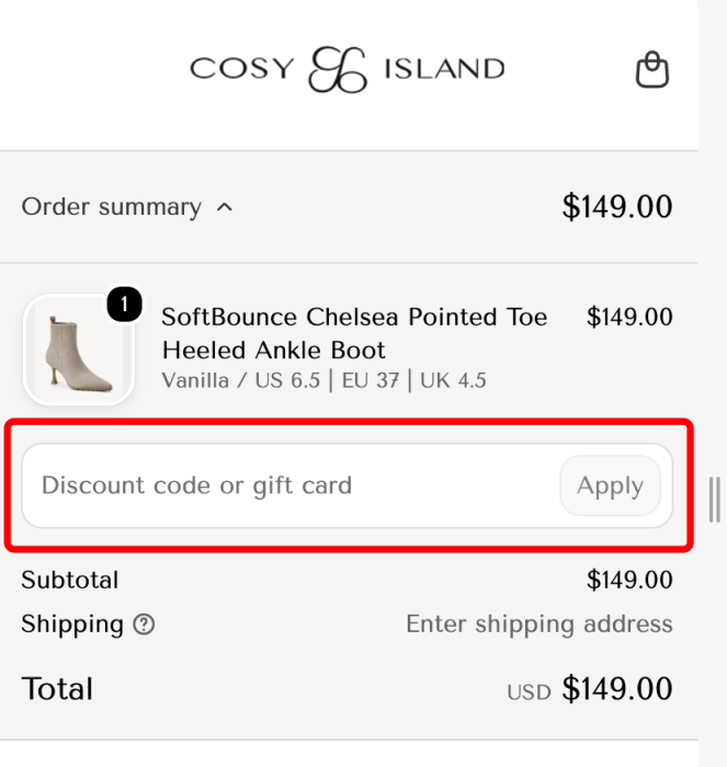 Where to enter Cosy Island promo code How to use Cosy Island promo code