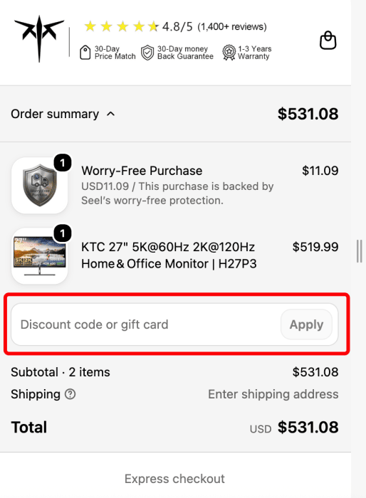 Where to enter KTC promo code How to use KTC promo code