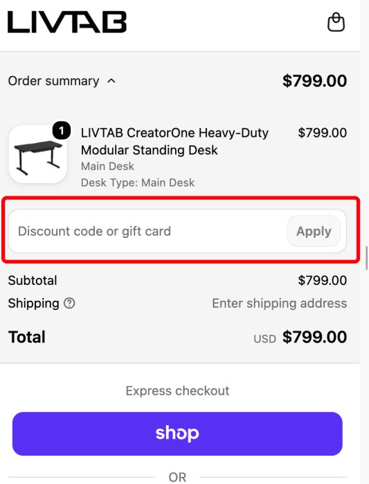 Where to enter Livtab promo code How to use Livtab promo code