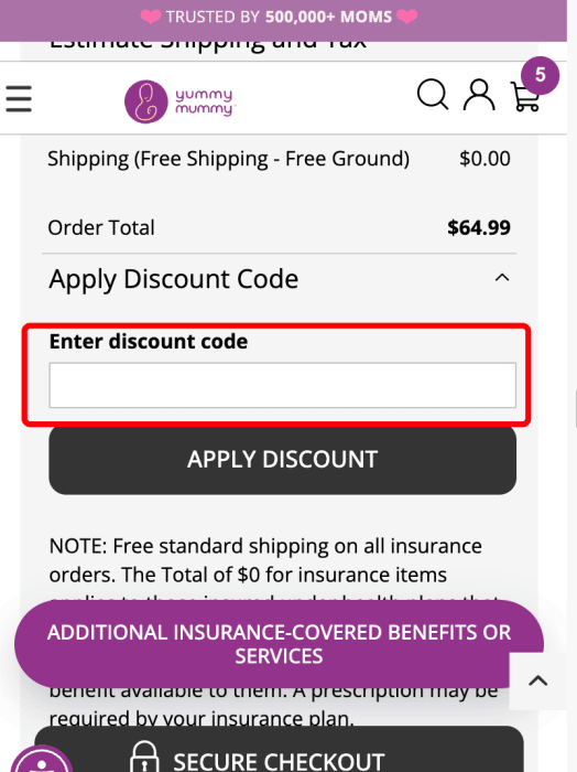 How to use Yummy Mummy promo code