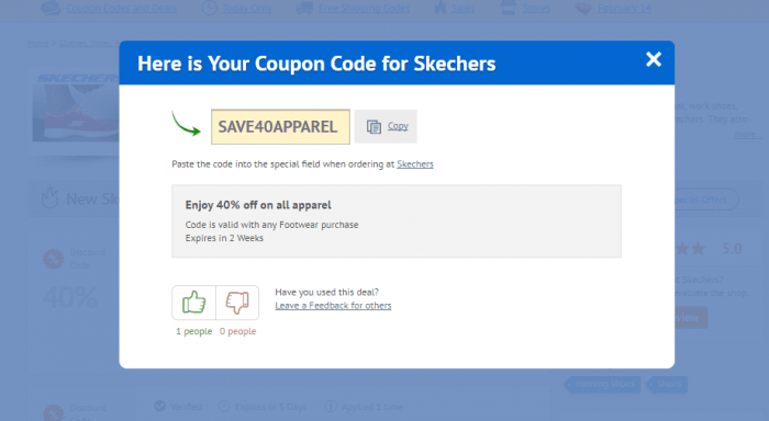 skechers discount coupon code