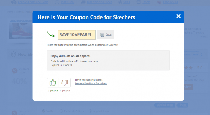 sketchers coupon code