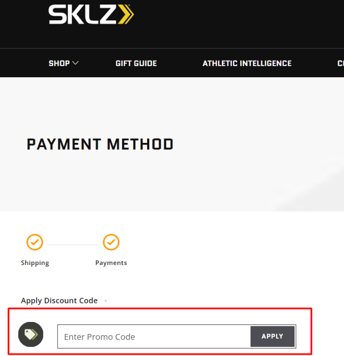 How to use SKLZ promo code