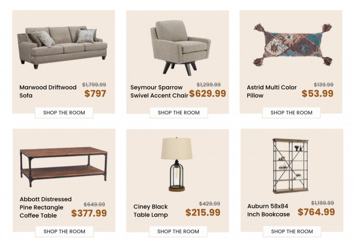 Slumberland Furniture range of products 