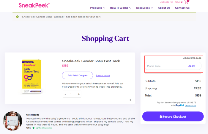 How to use SneakPeek promo code
