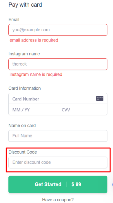 How to use Social Boost promo code