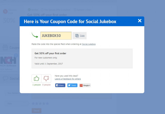 How to use a coupon code at Social Jukebox
