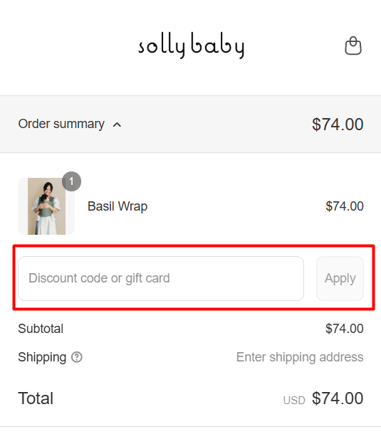 How to use Solly Baby promo code