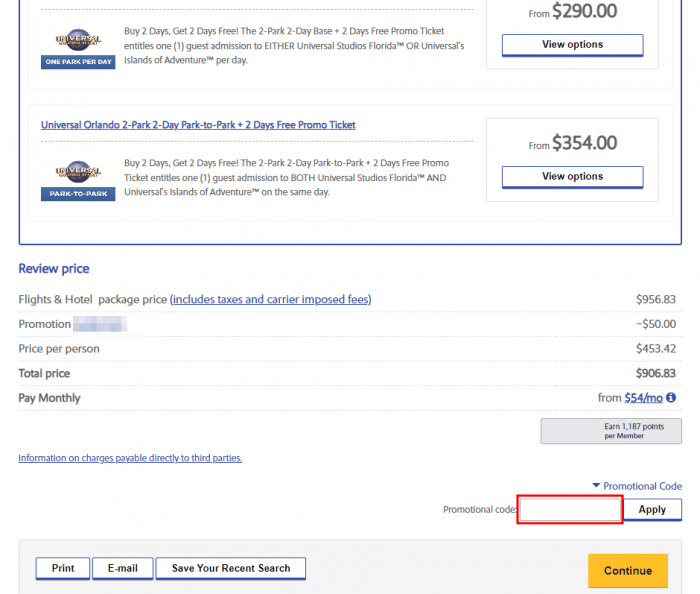 How to use Southwest Vacations promo code