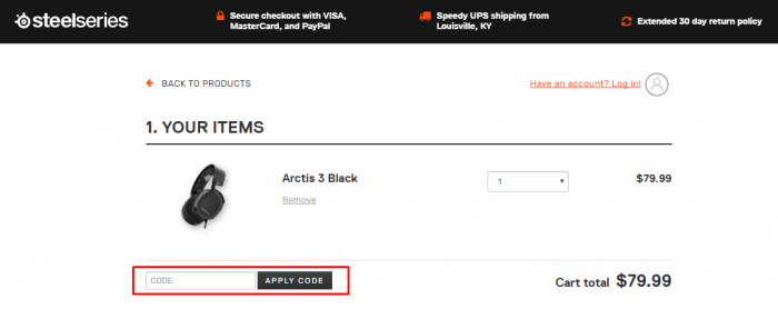 How to use SteelSeries promo code