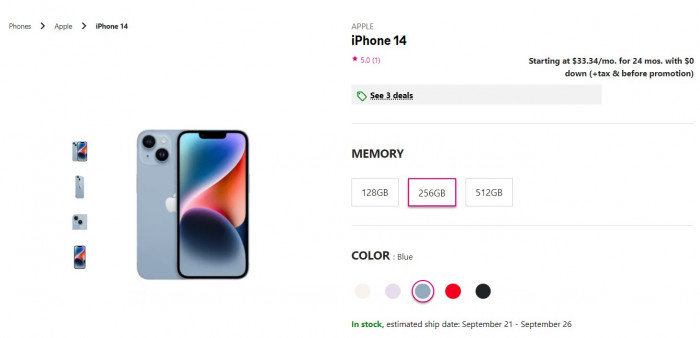 T-Mobile iPhone 14