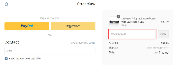 How to use Street Saw promo code