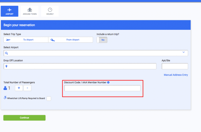 How to use a discount code at SuperShuttle