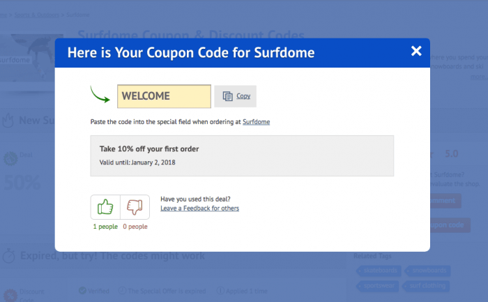 Surfdome Promo Codes 30 OFF Coupon in February 2024