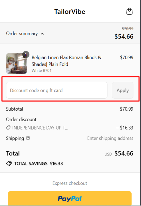 How to use TailorVibe promo code