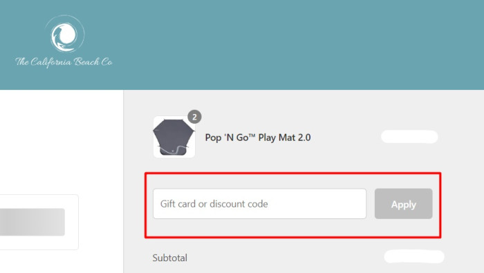 How to use The California Beach Co promo code