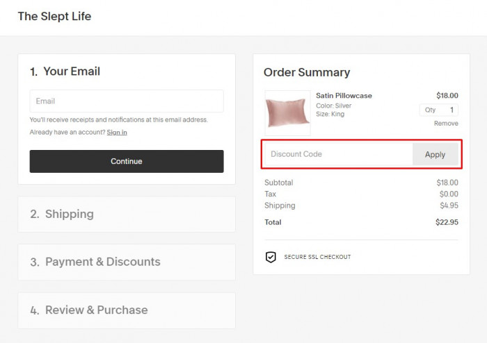 How to use The Slept Life promo code