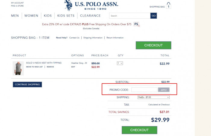 How to use a promo code at USPA