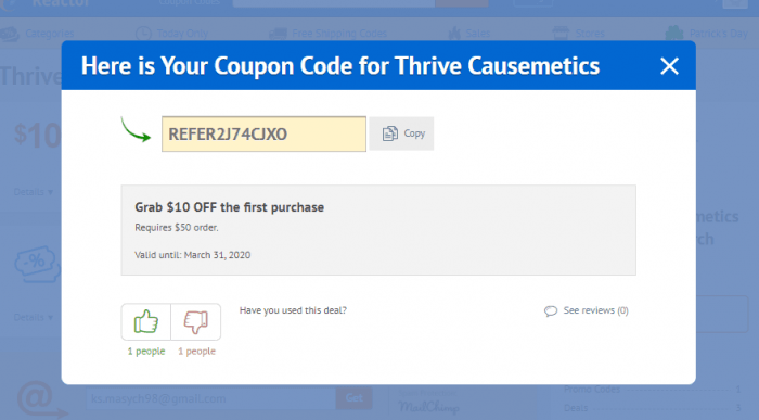 Thrive Causemetics Promo Codes - 20% OFF in February 2024