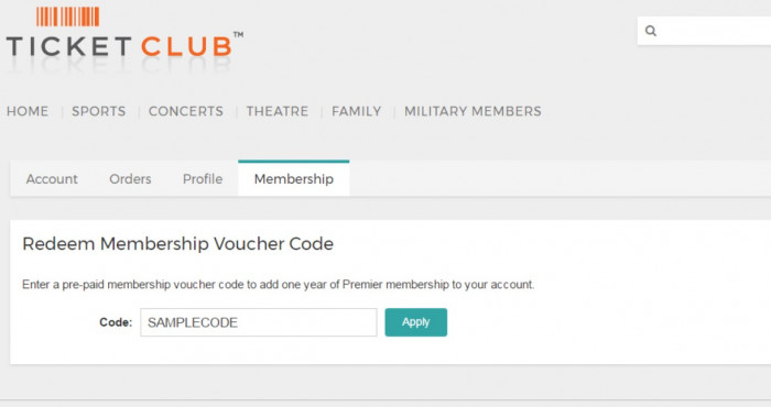 How to use Ticket Club promo code