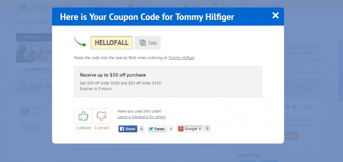 Tommy Hilfiger Promo Code 2022 50% DiscountReactor
