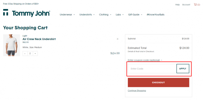 tommy johns promo code