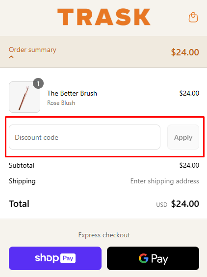 How to use TRASK promo code