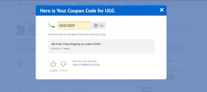ugg promotional coupons