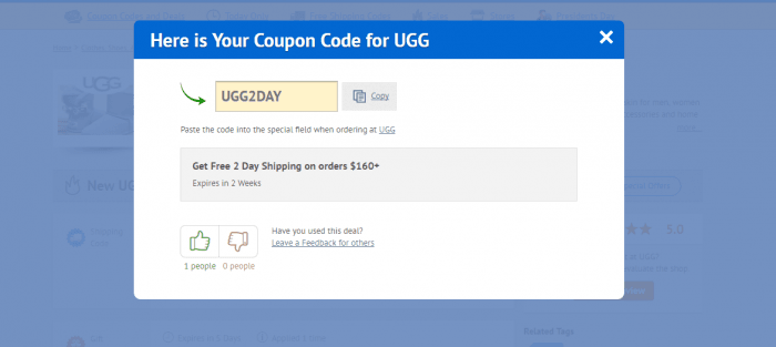 ugg coupons online