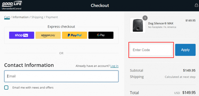 How to use Ultimate Bark Control promo code