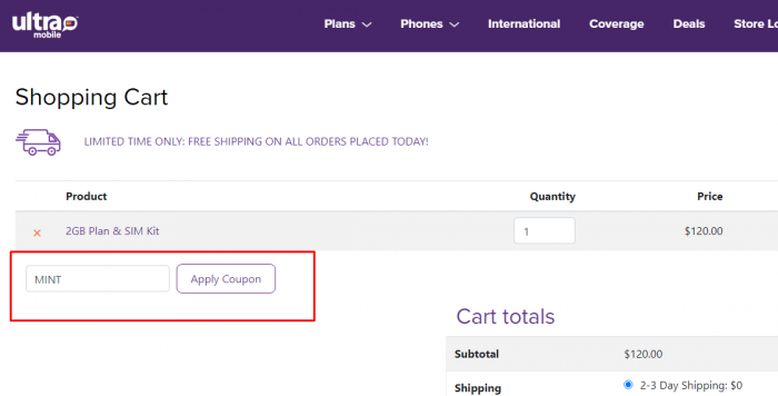 How to use Ultra Mobile promo code