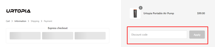 How to use Urtopia promo code