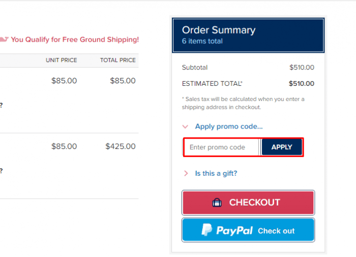 How to use a promo code at VineyardVines