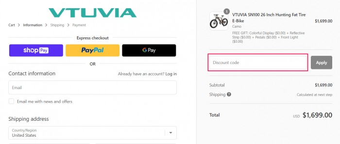 How to use VTUVIA promo code