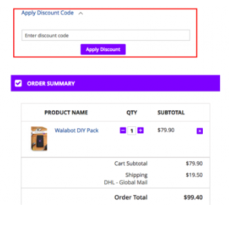 How to use Walabot promo code
