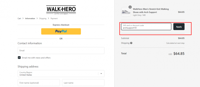 How to use WalkHero promo code