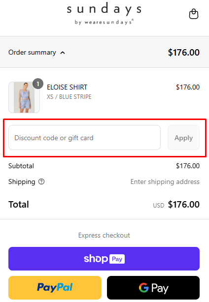 How to use We Are Sundays promo code
