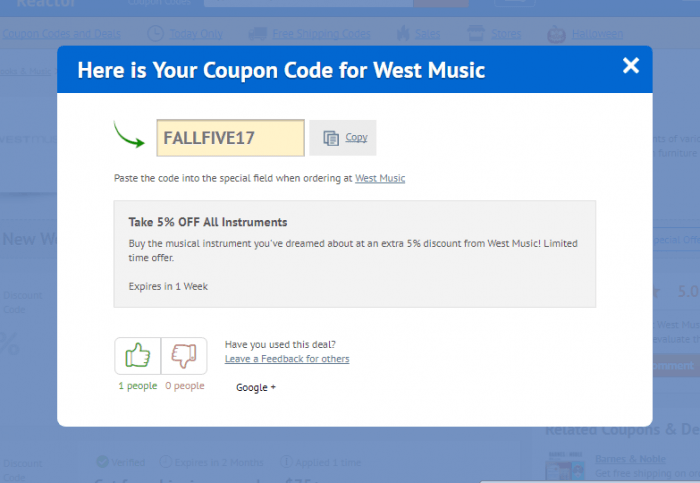How to use a discount code at West Music