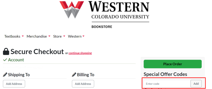 How to use Western Bookstore promo code
