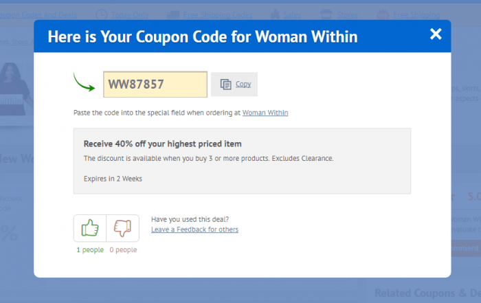 Woman Within Promo Code 2023 | 50% OFF | DiscountReactor