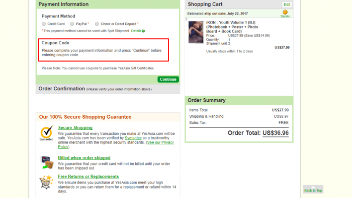 how to apply yesasia.com coupon code