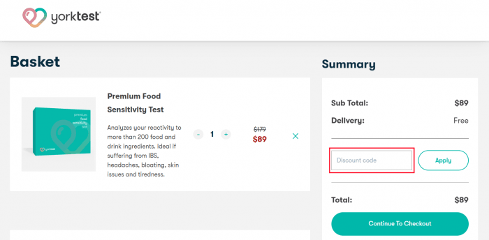 How to use YorkTest promo code
