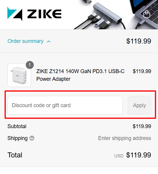 How to use ZikeTech promo code