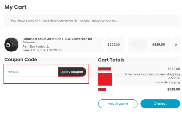 How to use Zoomy promo code